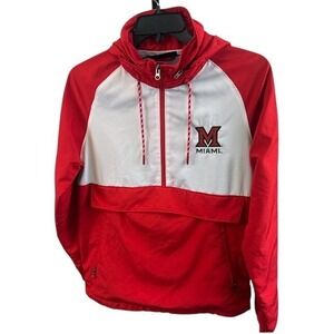 Under Armour Miami Hurricanes NCAA Mens Pullover Windbreaker Size‎ Small
